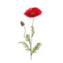 Poppy spray red 70cm