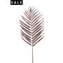 Areca palm leaf metallic burgundy 85cm