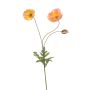 Poppy spray peach 75cm