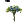 Gypsophila bundle green/blue/cream 23cm