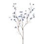 Hydrangea blossom spray x4 blue 117cm