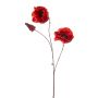 Poppy spray x3 red 82cm