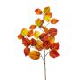 Birch lvs spray green/orange 80cm