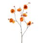 Poppy berry spray x3 orange 85cm