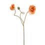 Poppy spray orange 72cm