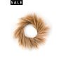 Feather wreath beige d60cm