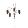 Pine cone spray x4 dk brown 95cm