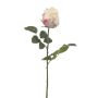 Rose babette spray white/pink 68cm