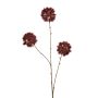 Dandelion spray burgundy 80cm