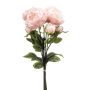 Peony bundle x3 lt pink 50cm