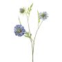 Scabiosa spray x3 blue 62cm