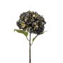 Hydrangea spray blue/gold 55cm