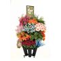 Display flower tower with top card (excl 16 vases)