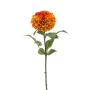 Dahlia pompon spray orange 74cm