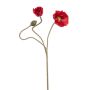 Poppy spray red 72cm