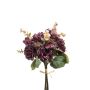 Rose hydrangea bundle purple 35cm