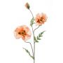 Poppy spray peach 90cm