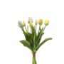 Tulip bundle x7 white/yellow 40cm